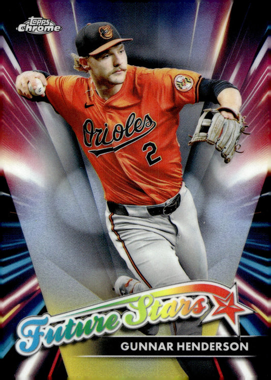 Gunnar Henderson 2024 Topps Chrome Future Stars Refractor FSU - 2 1 - Collector Store LLC