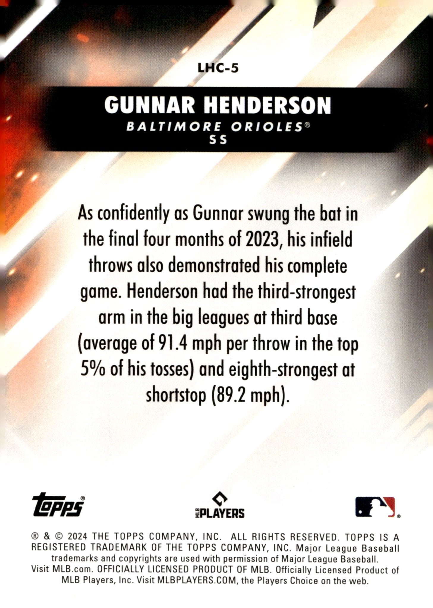 Gunnar Henderson 2024 Topps Update Series Let Him Cook #LHC - 5 - Collector Store LLC