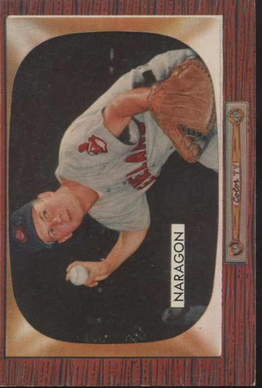 Hal Naragon 1955 Bowman RC #129 Cleveland Indians EX - Collector Store LLC