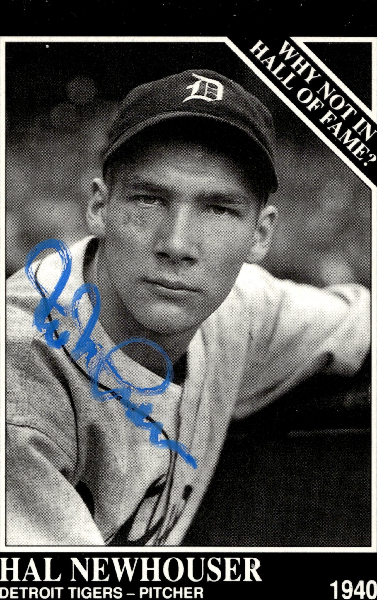 Hal Newhouser 1992 Conlon Sporting News with Non Certified Auto #445 - Collector Store LLC