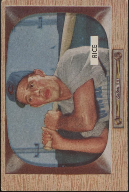 Hal Rice 1955 Bowman #52 Chicago Cubs VG - Collector Store LLC