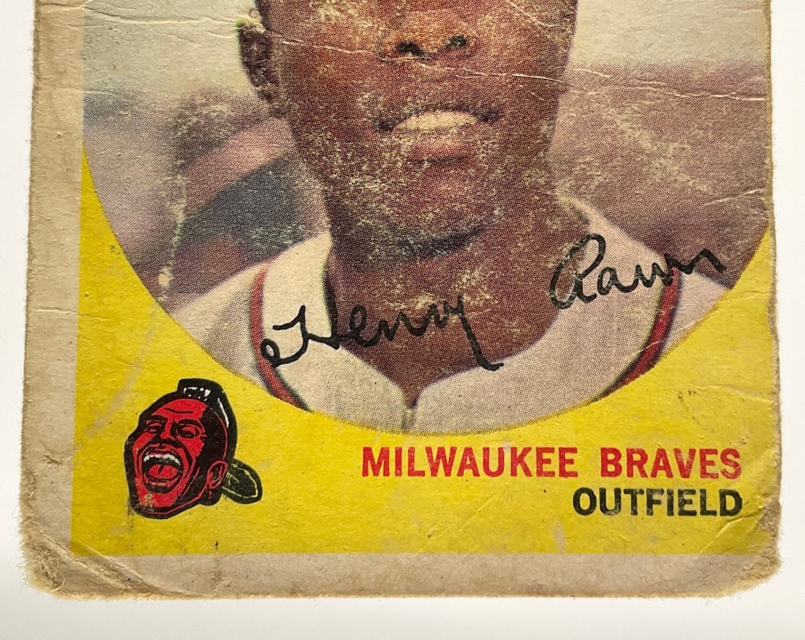 Hank Aaron 1959 Topps #380 Milwaukee Braves PR - Collector Store LLC