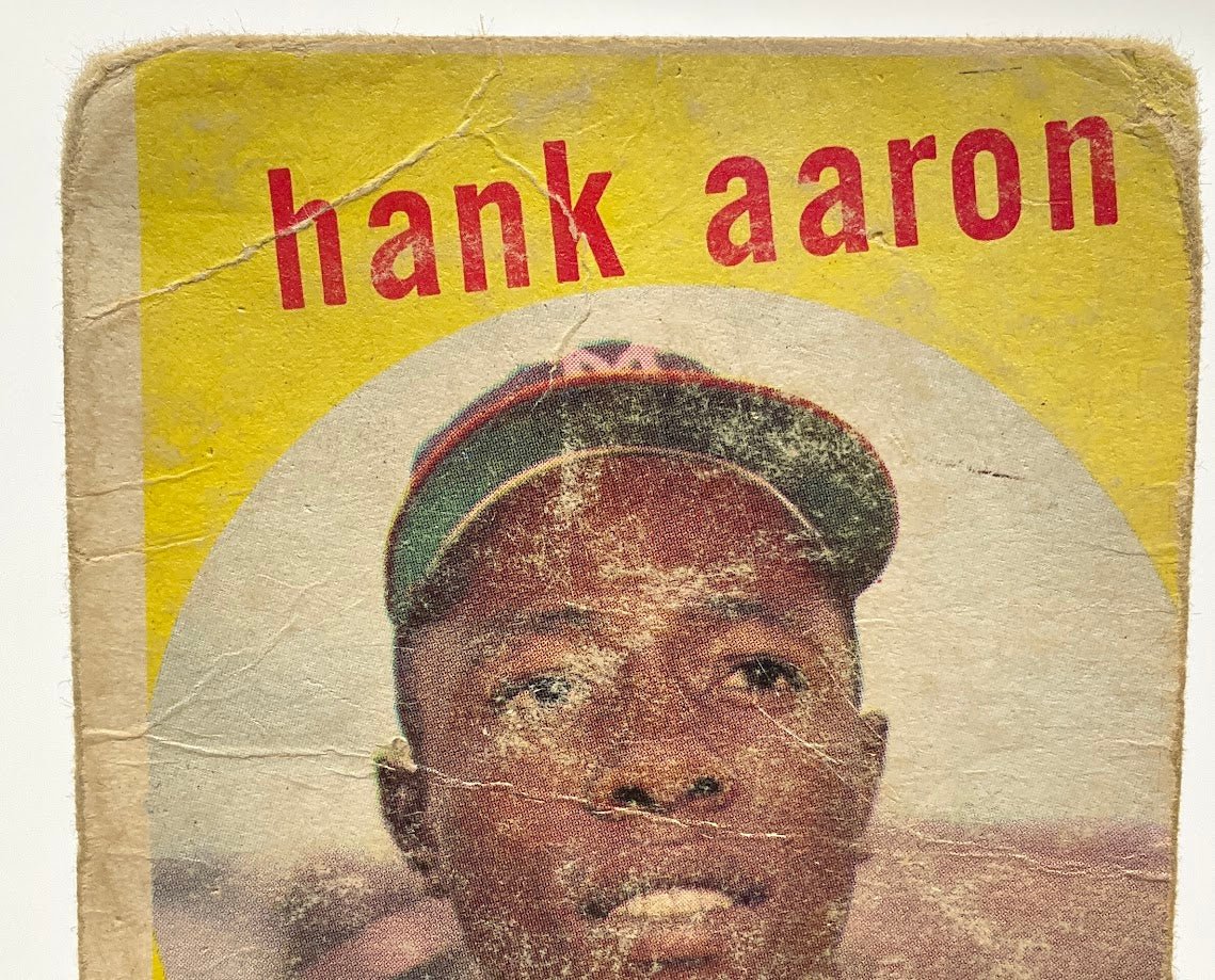 Hank Aaron 1959 Topps #380 Milwaukee Braves PR - Collector Store LLC