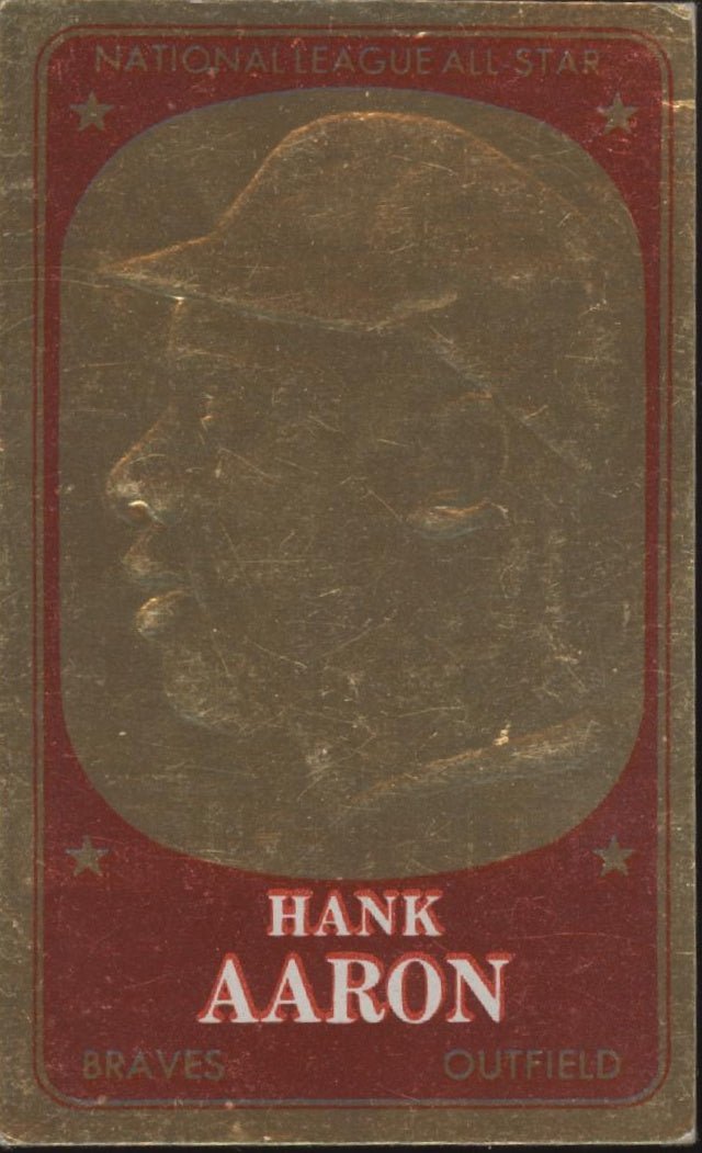 Hank Aaron 1965 Topps Embossed #59 Milwaukee Braves VG - EX - Collector Store LLC