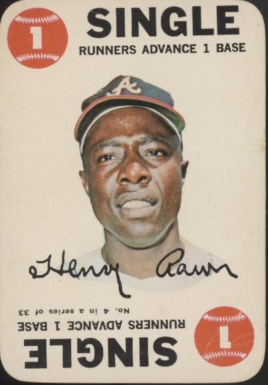 Hank Aaron 1968 Topps Game #4 Atlanta Braves VG - EX #2 - Collector Store LLC