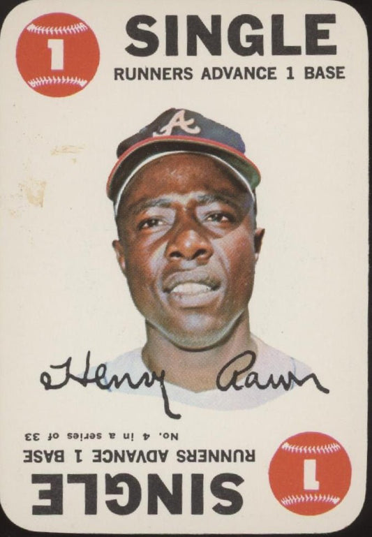 Hank Aaron 1968 Topps Game #4 Atlanta Braves VG - EX - Collector Store LLC