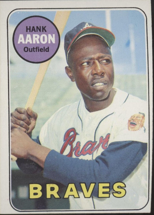 Hank Aaron 1969 Topps #100 Atlanta Braves GD - Collector Store LLC