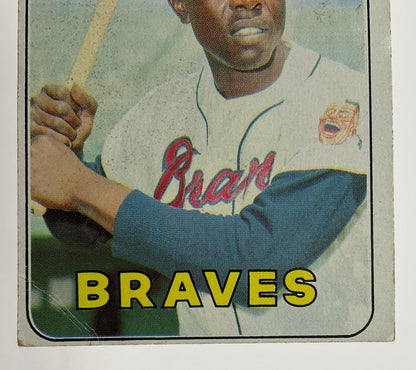 Hank Aaron 1969 Topps #100 Atlanta Braves GD #4 - Collector Store LLC