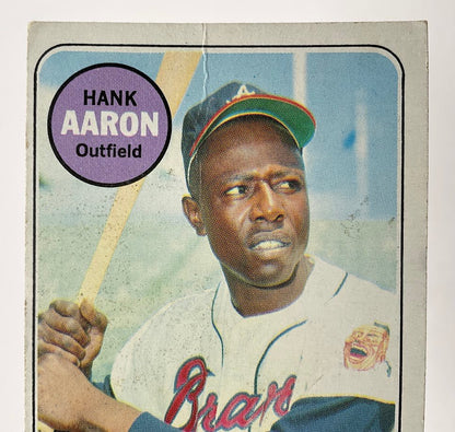 Hank Aaron 1969 Topps #100 Atlanta Braves GD #4 - Collector Store LLC