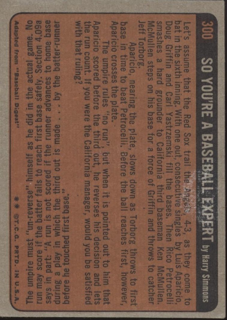 Hank Aaron 1972 Topps In Action #300 Atlanta Braves VG - Collector Store LLC