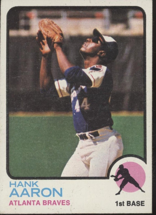 Hank Aaron 1973 Topps #100 Atlanta Braves VG - EX - Collector Store LLC