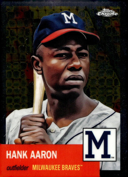 Hank Aaron 2022 Topps Chrome Platinum #44 - Collector Store LLC