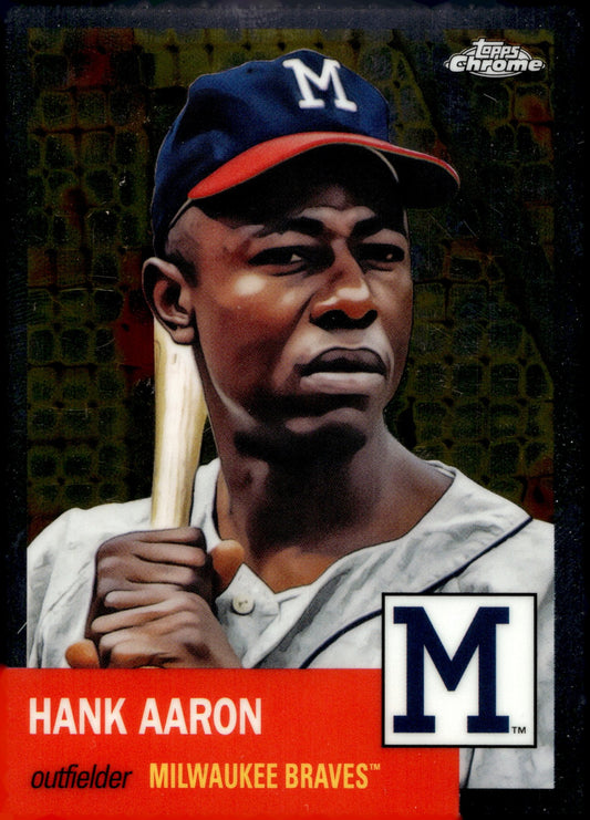 Hank Aaron 2022 Topps Chrome Platinum #44 - Collector Store LLC