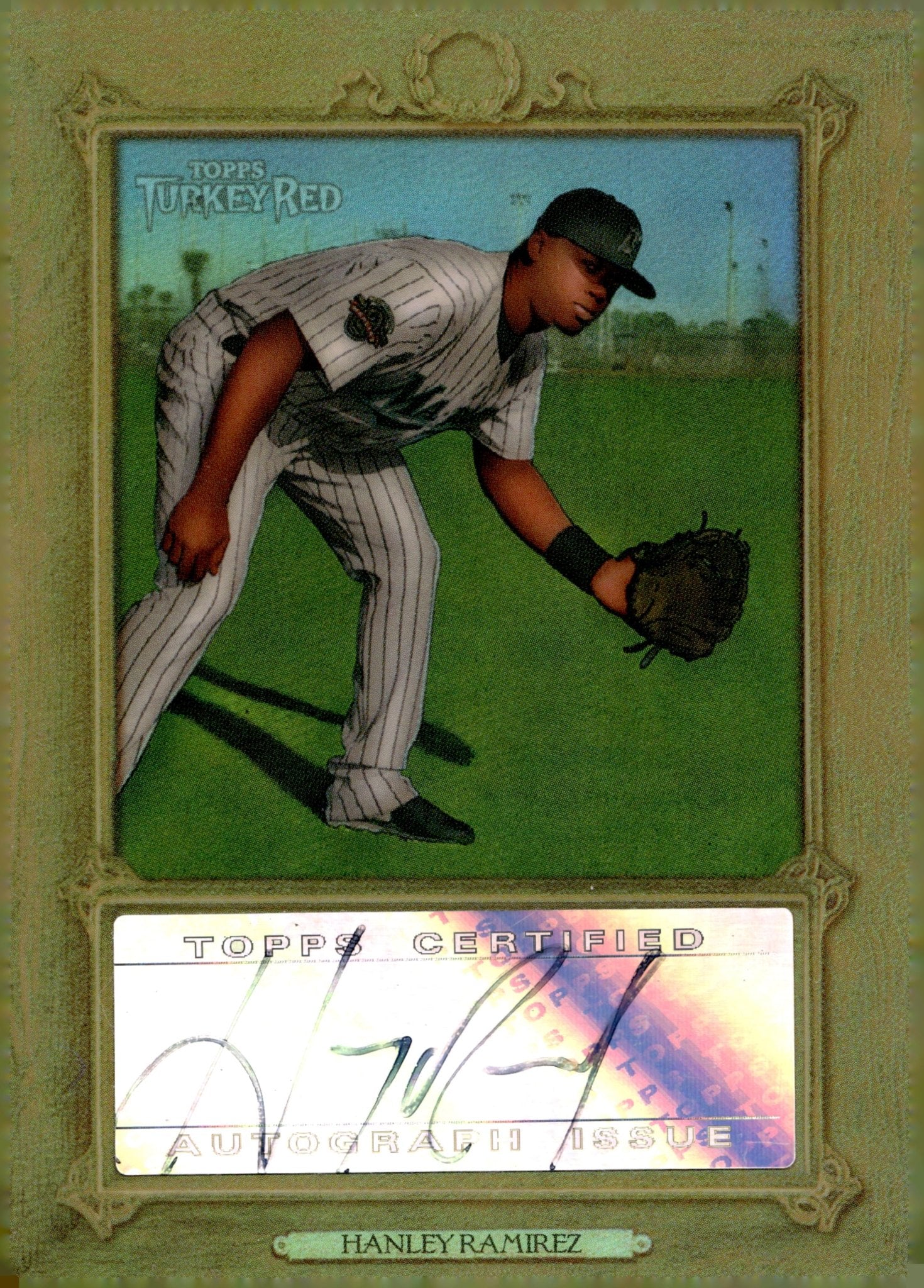 Hanley Ramirez 2007 Topps Turkey Red Refractor Auto #TRC - HR - Collector Store LLC