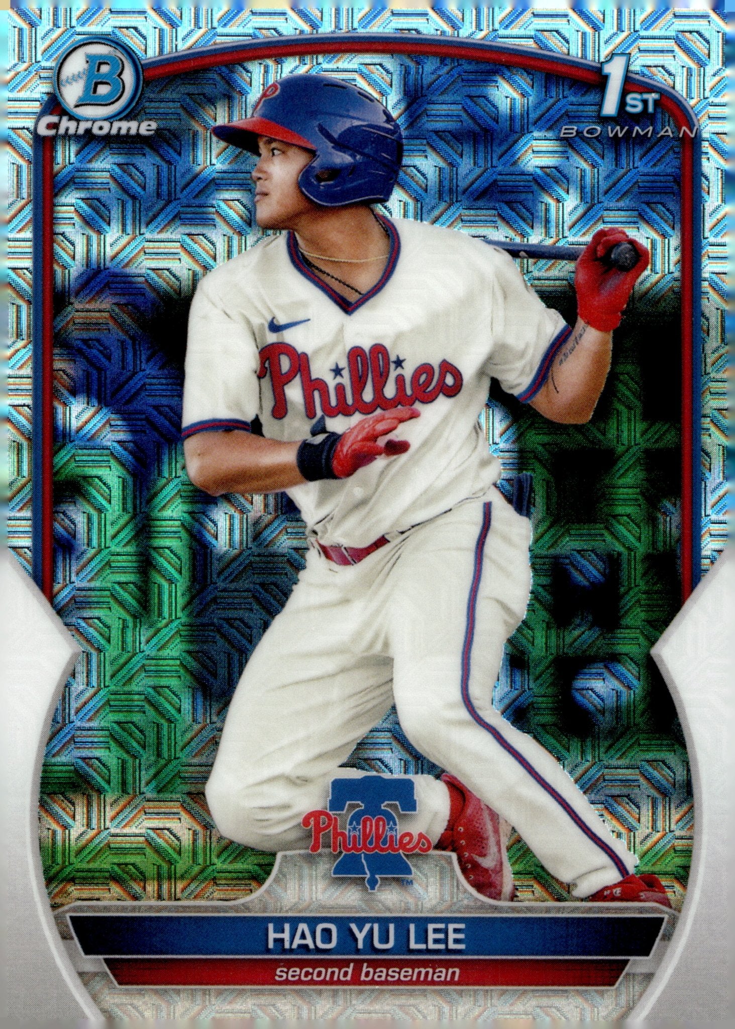 Hao Yu Lee 2023 Bowman Chrome Mojo Refractor BCP - 52 - Collector Store LLC