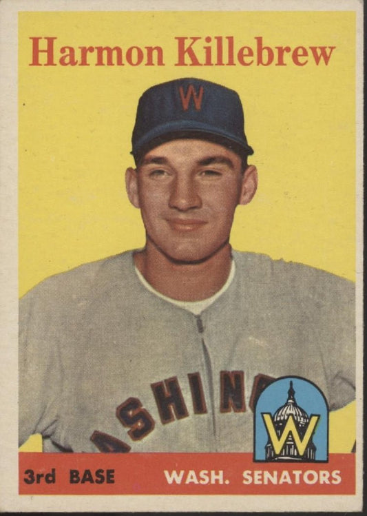 Harmon Killebrew 1958 Topps #288 Washington Senators VG - Collector Store LLC