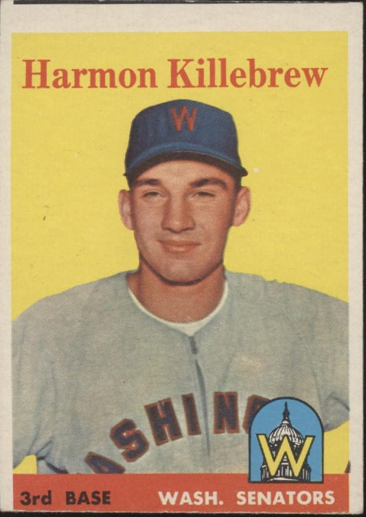 Harmon Killebrew 1958 Topps #288 Washington Senators VG - EX - Collector Store LLC