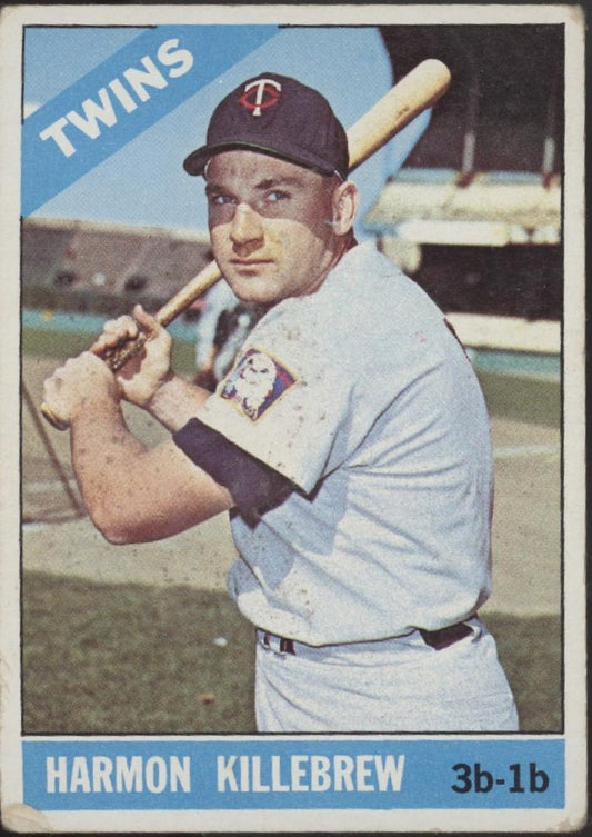 Harmon Killebrew 1966 Topps #120 Minnesota Twins GD - Collector Store LLC