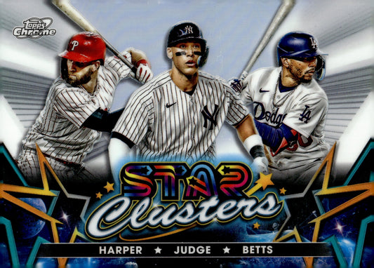 Harper / Judge / Betts 2023 Topps Chrome Star Clusters Refractor #SC - 5 - Collector Store LLC
