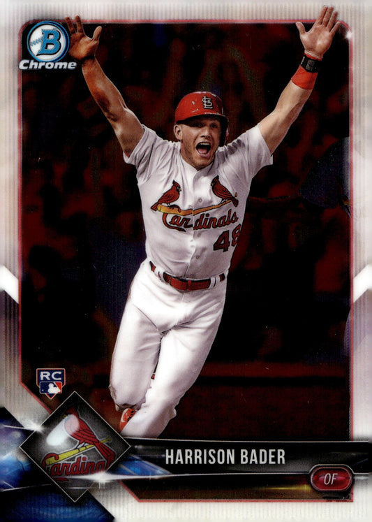 Harrison Bader 2018 Bowman Chrome SSP RC 68 - Collector Store LLC