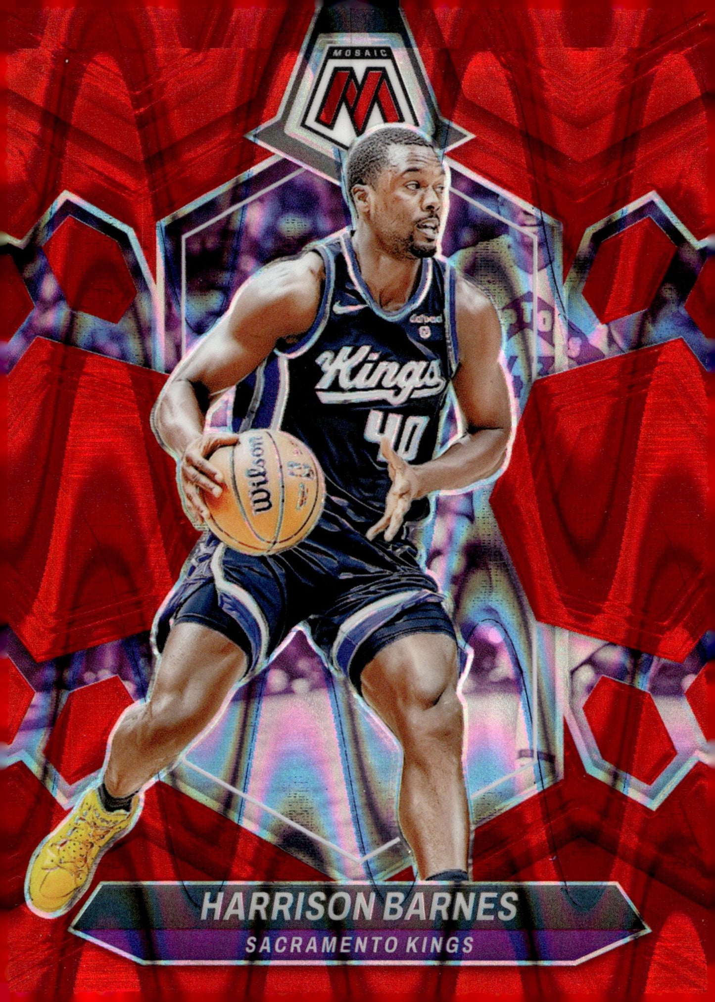 Harrison Barnes 2023 - 24 Panini Mosaic Red Ray Wave Prizm 156/299 #75 - Collector Store LLC