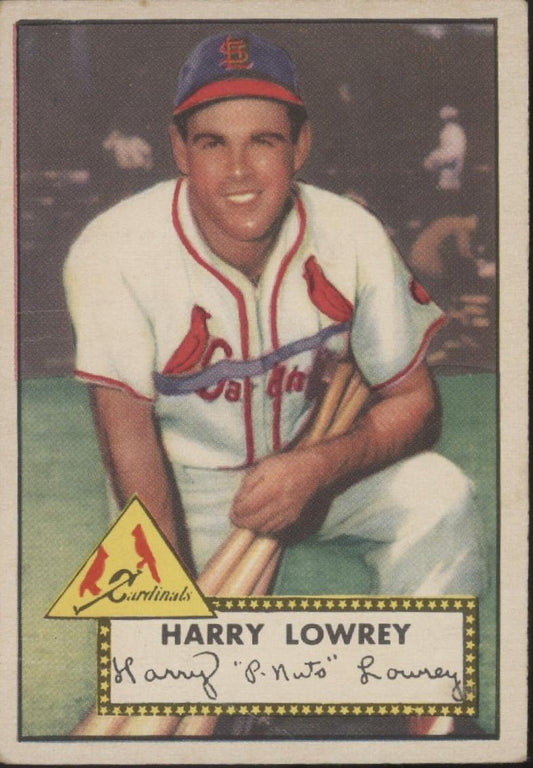 Harry Lowrey 1952 Topps #111 St. Louis Cardinals VG - Collector Store LLC