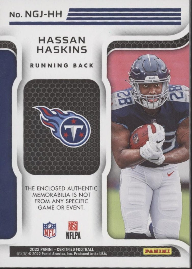 Hassan Haskins 2022 Panini Certified New Generation Orange Swatch RC 198/249 - Collector Store LLC