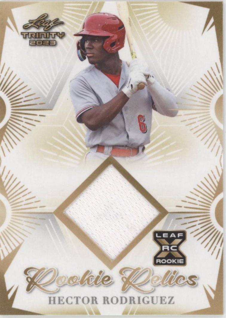 Hector Rodriguez 2023 Leaf Trinity Rookie Relics Swatch RC #RR - 21 - Collector Store LLC
