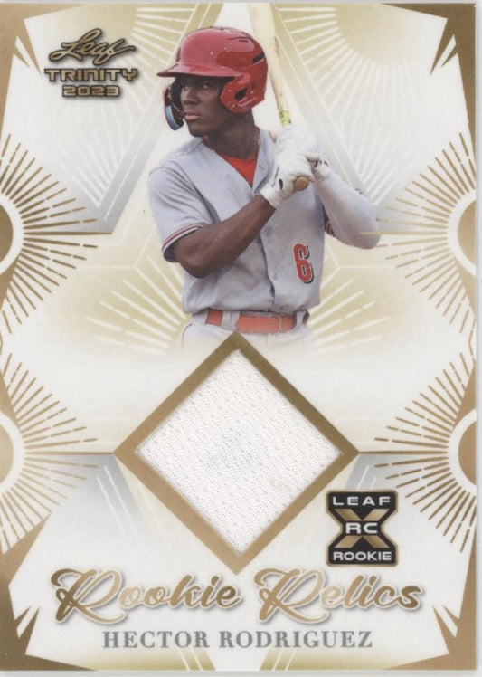 Hector Rodriguez 2023 Leaf Trinity Rookie Relics Swatch RC #RR - 21 - Collector Store LLC