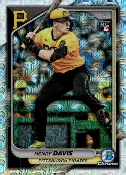 Henry Davis 2024 Bowman Chrome Mojo Refractor RC 7 1 - Collector Store LLC