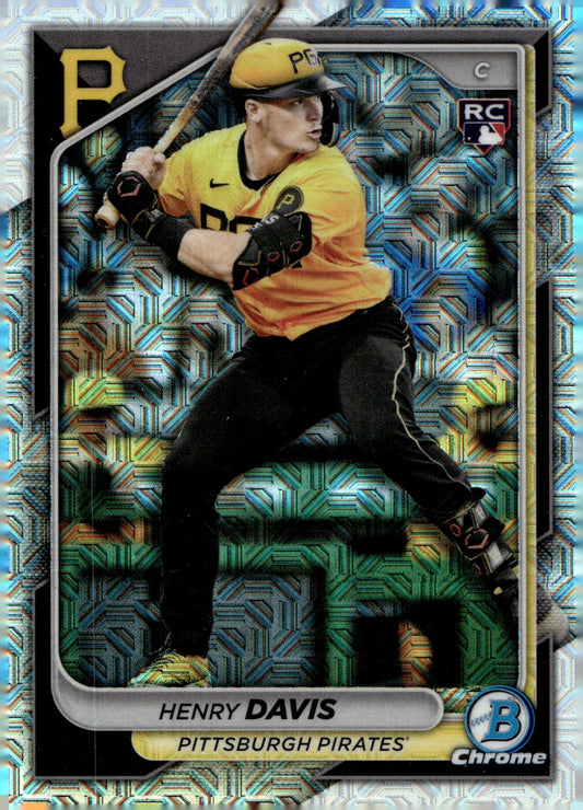 Henry Davis 2024 Bowman Chrome Mojo Refractor RC 7 1 - Collector Store LLC