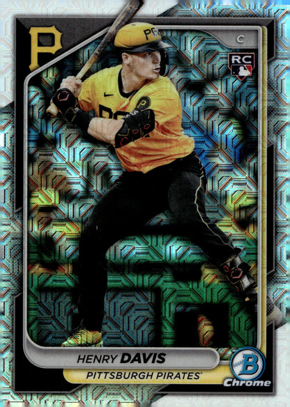Henry Davis 2024 Bowman Chrome Mojo Refractor RC 7 2 - Collector Store LLC