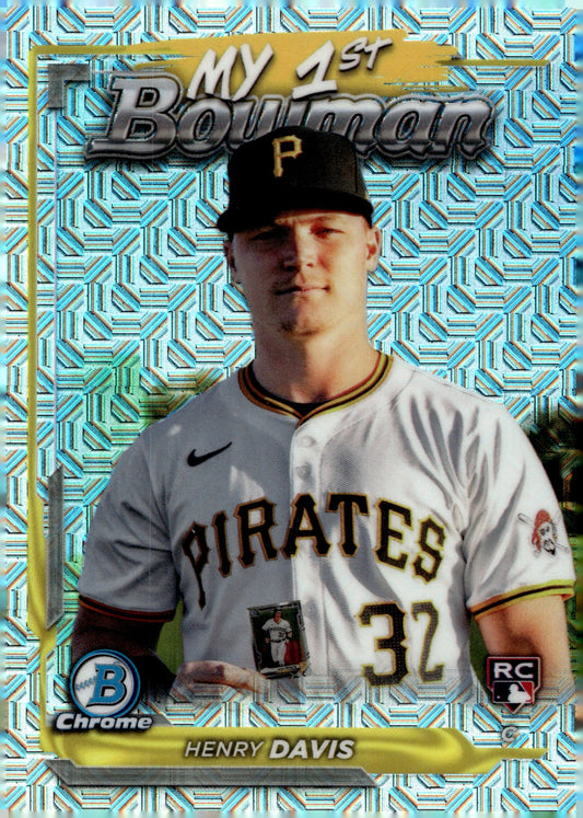 Henry Davis 2024 Bowman Chrome My 1st Bowman Mojo Refractor RC M1B - 35 1 - Collector Store LLC