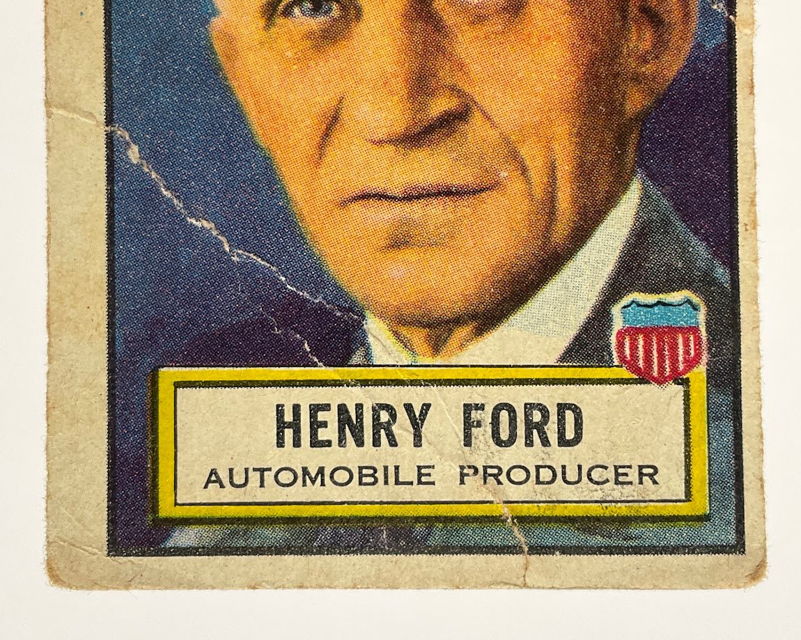 Henry Ford 1952 Topps Look 'n See #31 PR - Collector Store LLC