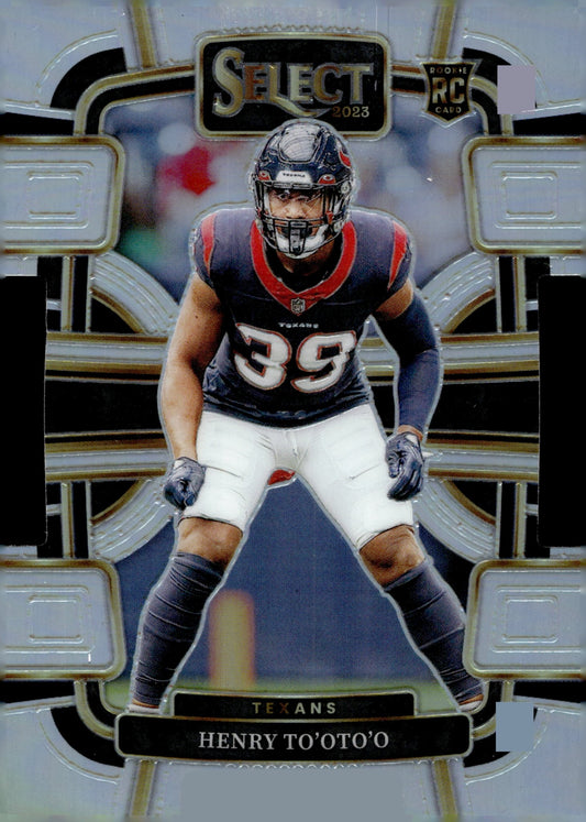 Henry To'oTo'o 2023 Panini Select Die - Cut Prizm RC #39 - Collector Store LLC