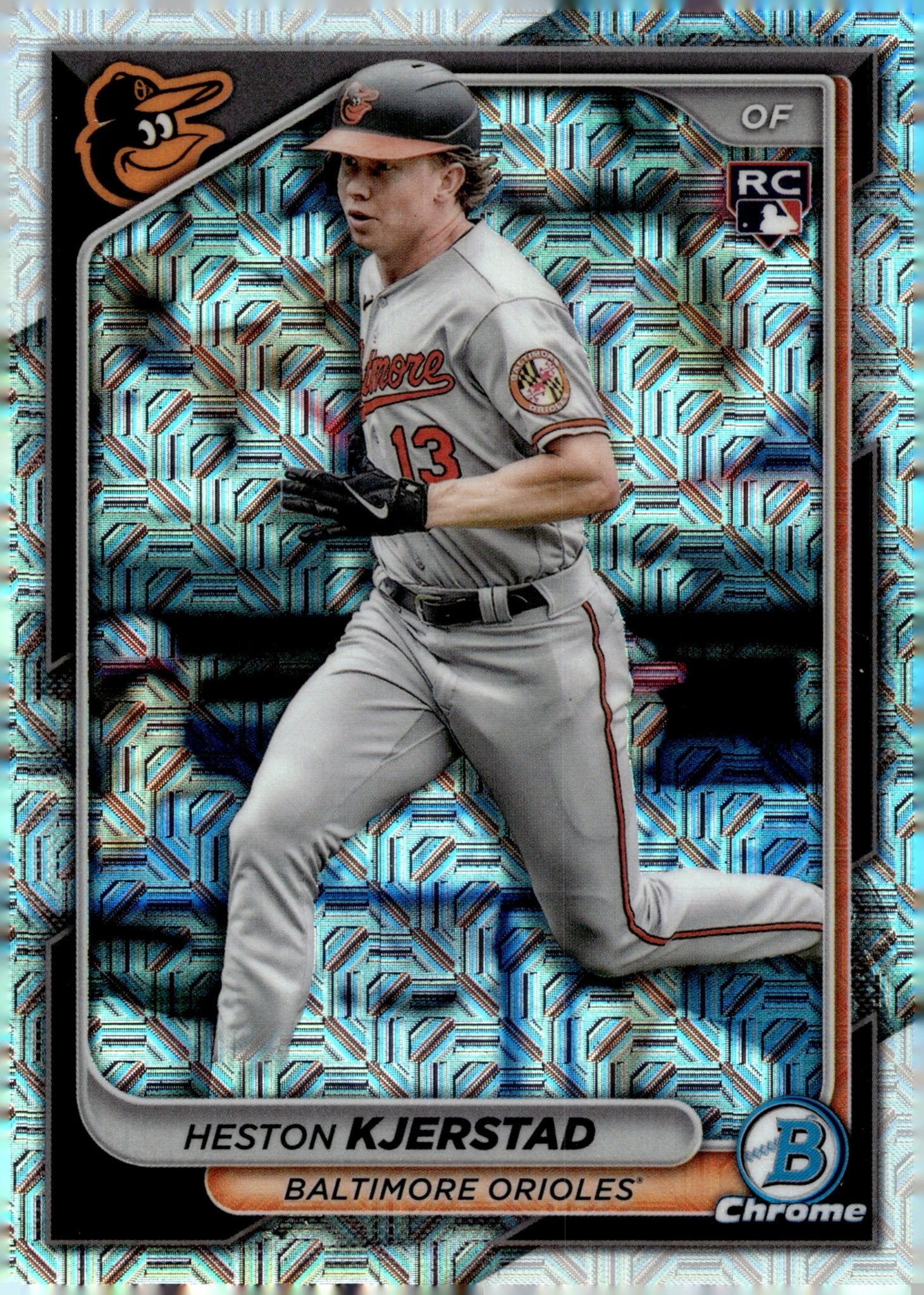 Heston Kjerstad 2024 Bowman Chrome Mojo Refractor RC 44 2 - Collector Store LLC