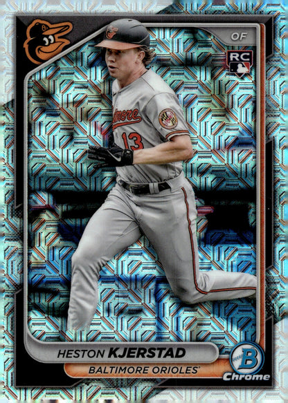 Heston Kjerstad 2024 Bowman Chrome Mojo Refractor RC 44 2 - Collector Store LLC