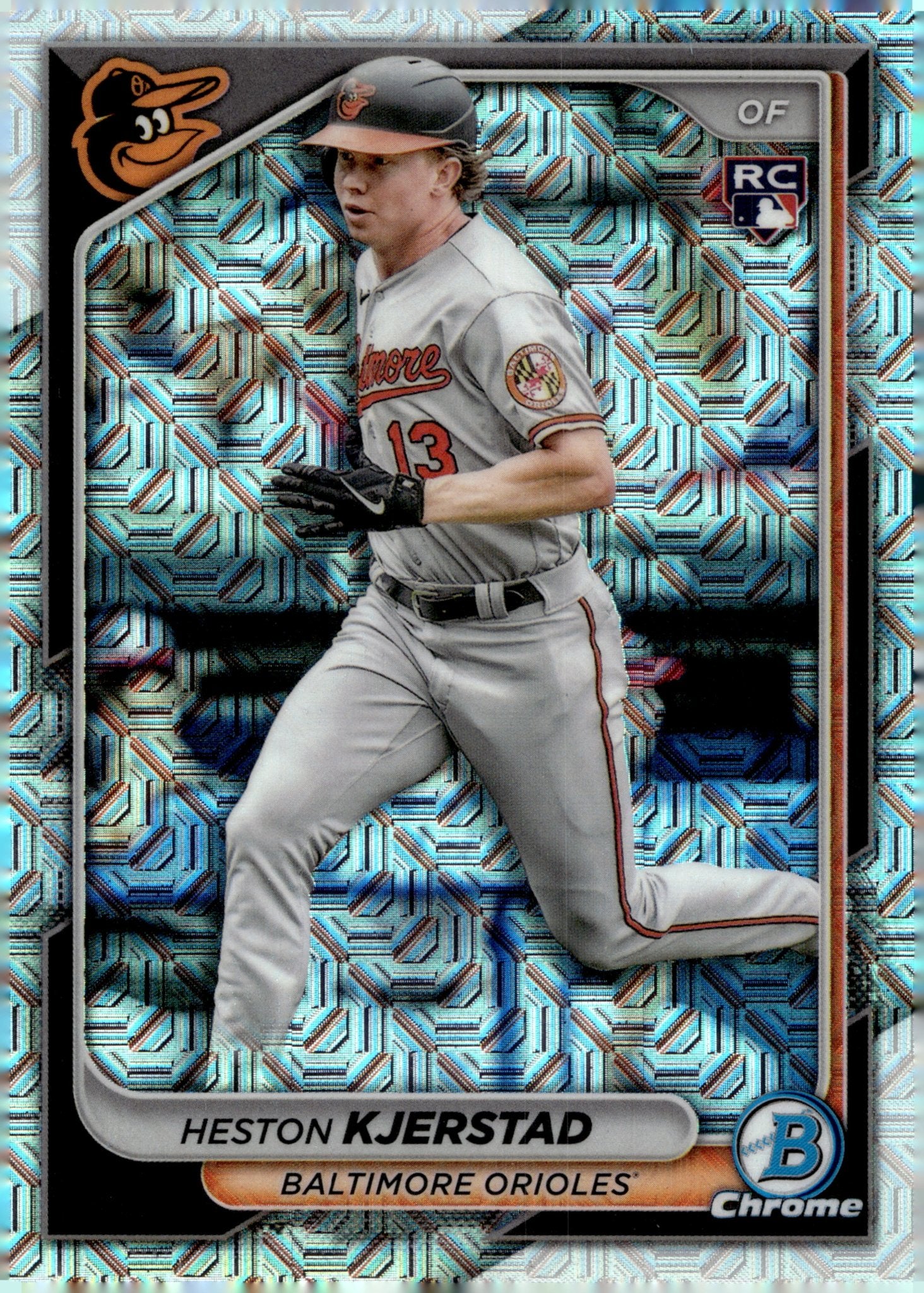 Heston Kjerstad 2024 Bowman Chrome Mojo Refractor RC 44 3 - Collector Store LLC