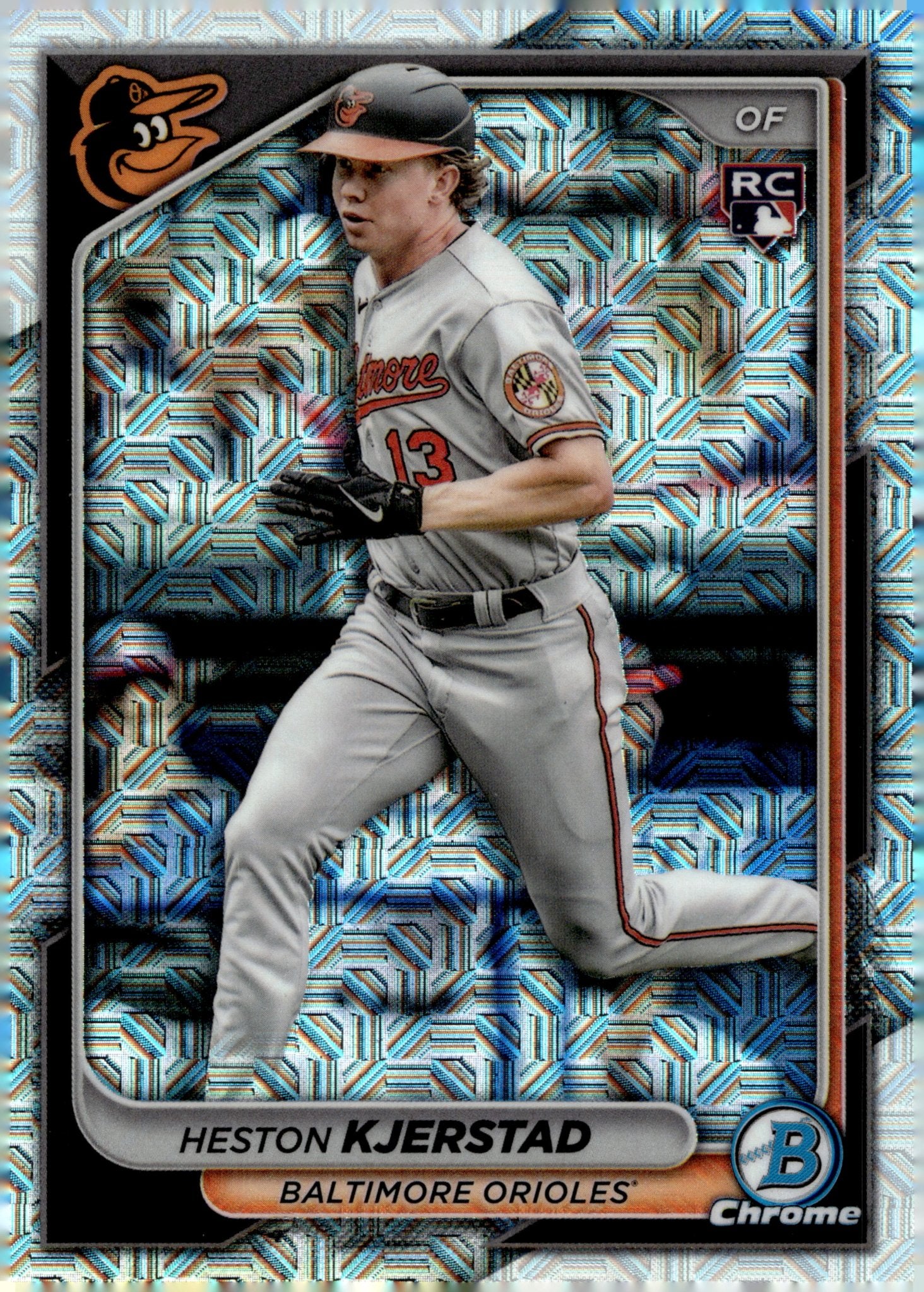 Heston Kjerstad 2024 Bowman Chrome Mojo Refractor RC #44 - Collector Store LLC