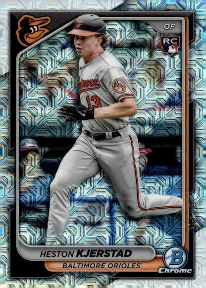 Heston Kjerstad 2024 Bowman Chrome Mojo Refractor RC #44 - Collector Store LLC