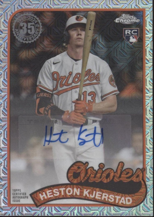 Heston Kjerstad 2024 Topps Chrome Mojo Refractor RC Auto 155/299 #T89C - 79 - Collector Store LLC