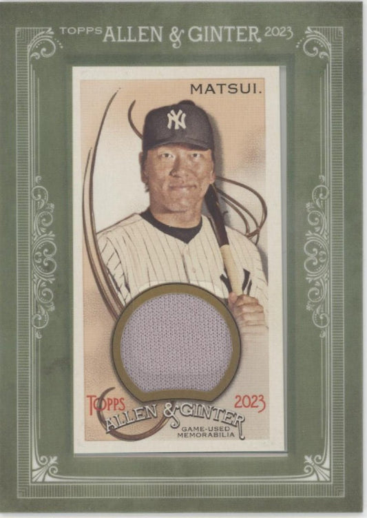 Hideki Matsui 2023 Topps Allen & Ginter Mini Framed Swatch #MFR - HM - Collector Store LLC