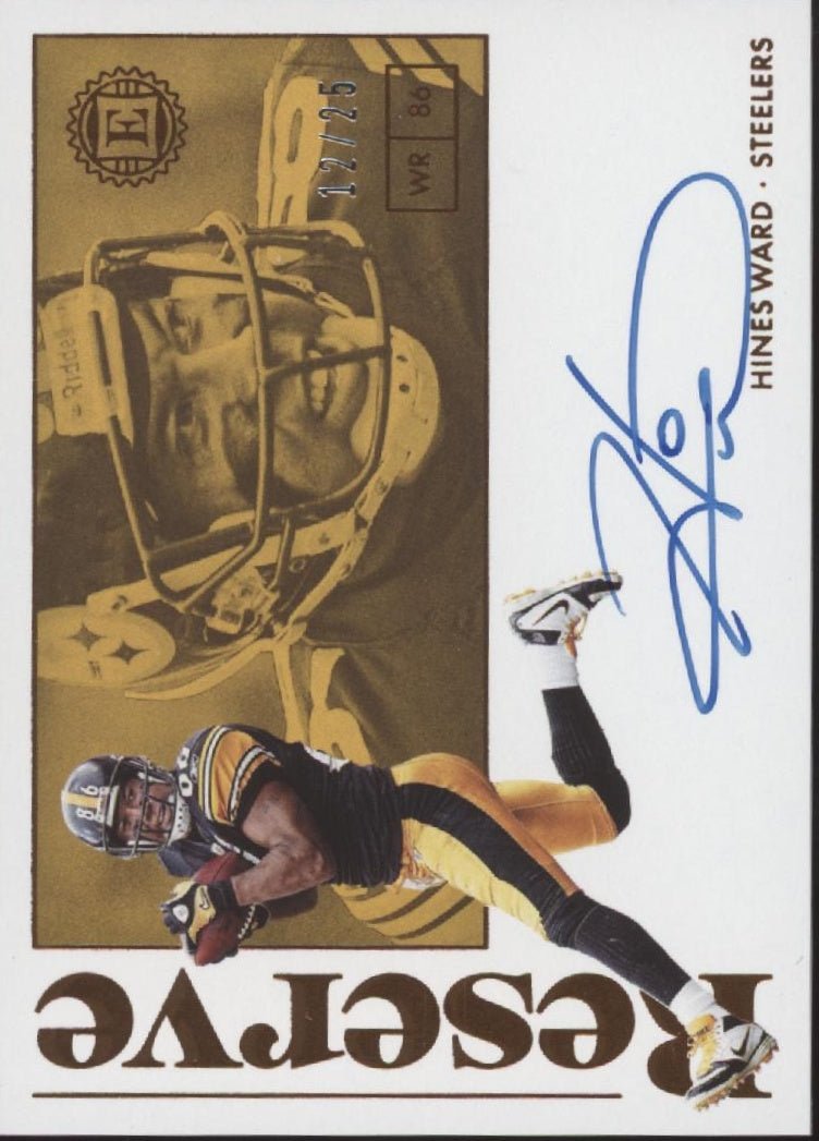 Hines Ward 2018 Panini Encased Reserve Auto 12/25 #RS - HW - Collector Store LLC