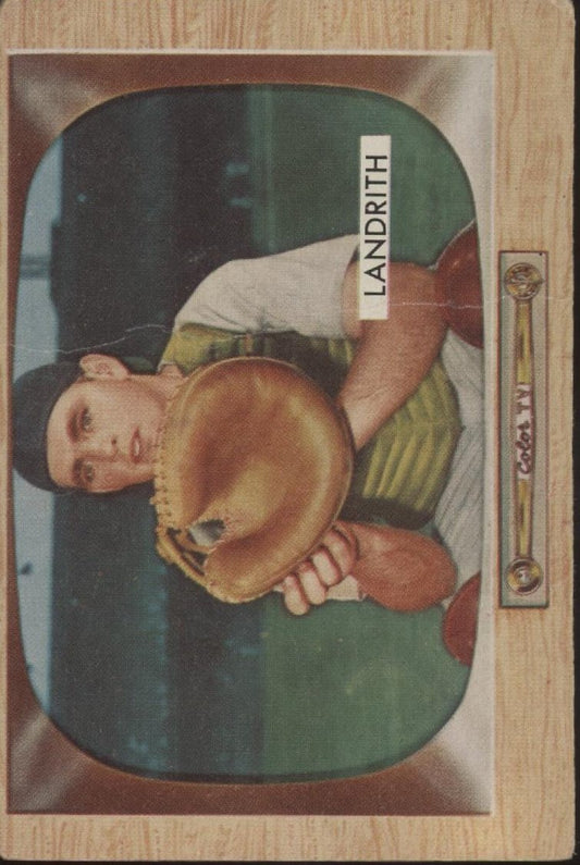 Hobie Landrith 1955 Bowman #50 Cincinnati Redlegs VG #2 - Collector Store LLC