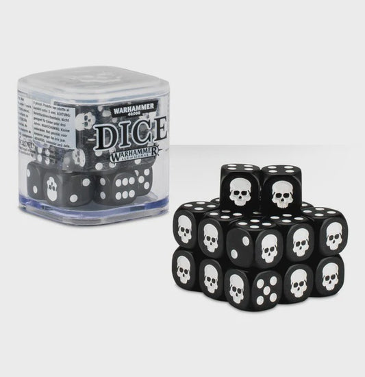 Warhammer: 12mm Dice Cube (Black)