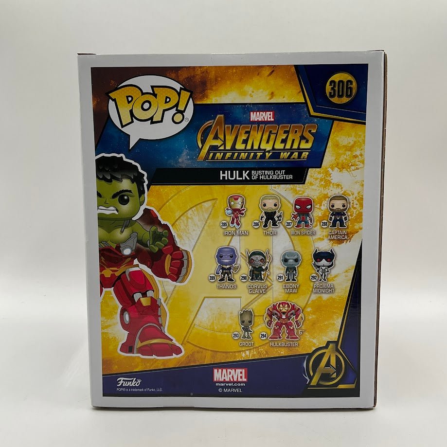 Hulk Busting Out of Hulkbuster Funko Pop! Avengers Infinity War 306 GameStop - Collector Store LLC