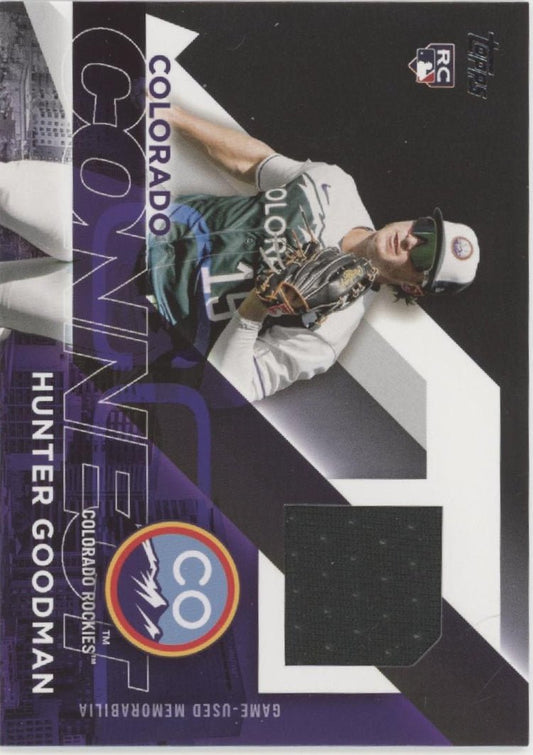 Hunter Goodman 2024 Topps Series 2 City Connect Swatch RC #CC2 - HG - Collector Store LLC