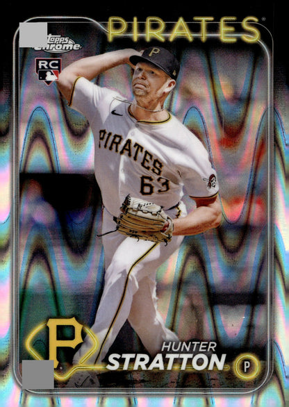 Hunter Stratton 2024 Topps Chrome Ray Wave Refractor RC #USC137 - Collector Store LLC