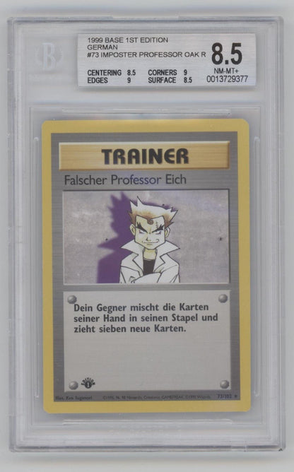german first edition pokemon cards Pokemon Base Set Rare Imposter Professor Oak #73