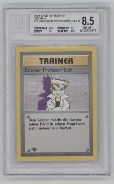Pokemon Base Set Rare Imposter Professor Oak #73